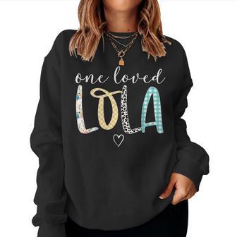 Lola One Loved Lola Mother's Day Women Sweatshirt - Monsterry AU