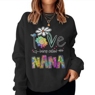 I Love Being Called Nana Sunflower Mother's Day Women Sweatshirt - Seseable