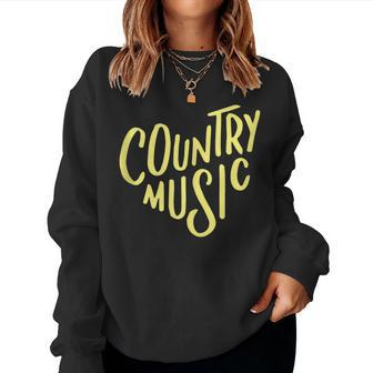 I Love Country Music Boho Music Lovers For Men Women Sweatshirt - Monsterry DE
