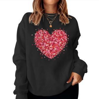 Love Heart Graphic Valentine's Day Girls Boys Hearts Women Sweatshirt - Monsterry