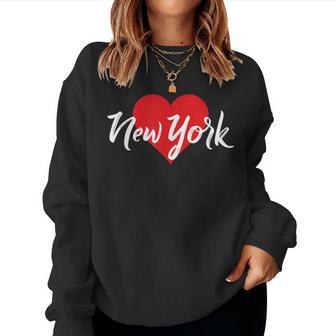 I Love New York For New York Lover Idea Women Sweatshirt - Thegiftio UK