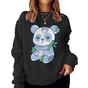 Lovely Panda Bear Women Sweatshirt - Thegiftio UK