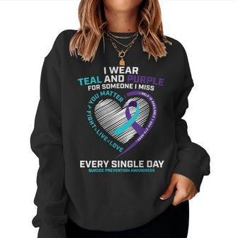 In Loving Memory Suicide Prevention Awareness Women Sweatshirt - Monsterry CA