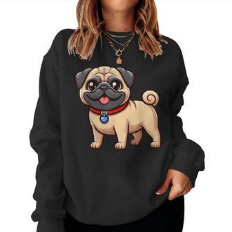 Lustiger Mops Hund Niedlicher Mops Mama Mops Papa Lustiger Mops Sweatshirt Frauen - Geschenkecke