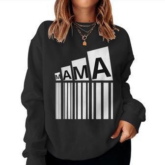 Lustiges Kariertes Mama-Schwarz-Weißes Für Damen Sweatshirt Frauen - Geschenkecke