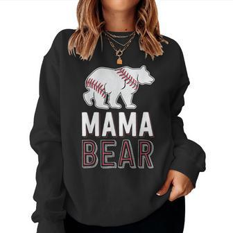 Mama Bear Mom S For Softball Game Women Sweatshirt - Monsterry CA