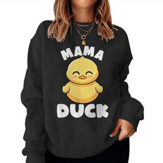 Mama Duck Mama I Love Ducks Lady Lover Rubber Duck Women Sweatshirt - Monsterry UK