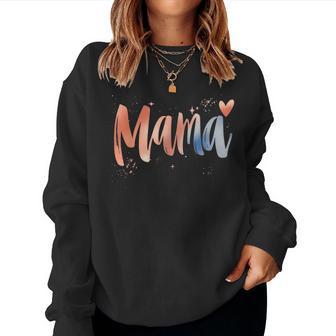 Mama Herz Grafik Mama Mama Leben Muttertag 2024 Damen Sweatshirt Frauen - Geschenkecke