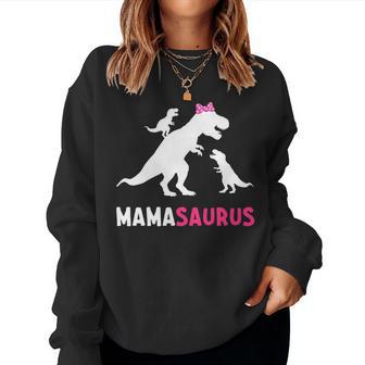 Mamasaurus 2 Kinder Für Mama Zum Muttertag Weihnachten Sweatshirt Frauen - Geschenkecke