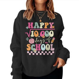 Math Formula 100 Days Of School Teacher 100Th Day Of School Women Sweatshirt | Mazezy