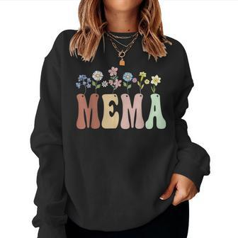 Mema Wildflower Floral Mema Women Sweatshirt - Monsterry
