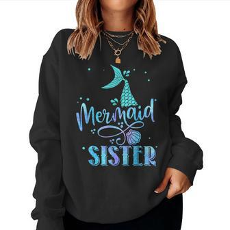 Mermaid Sister Girls Family Matching Party Squad Women Sweatshirt - Thegiftio UK