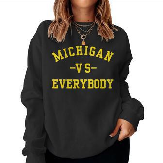Michigan Vs Eeverything Everybody Women Sweatshirt | Mazezy UK