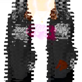 Miley First Name Girl Estilointage Años 70 Personalizado Retro Sudadera Mujer - Regaloses