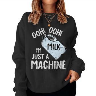 Milk Machine Breastfeeding Motherhood Mama Mom Women Sweatshirt - Monsterry