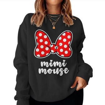 Mimi Mouse Family Vacation Bow Women Sweatshirt - Monsterry UK