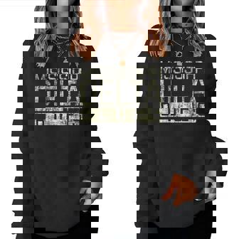 Mississippi Delta Blues Retro Envejecida Manga Larga Sudadera Mujer - Regaloses