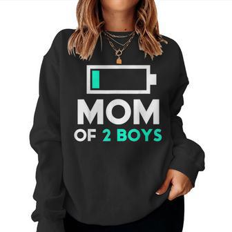 Mom Of 2 Boys From Son To Birthday Women Women Sweatshirt - Monsterry AU