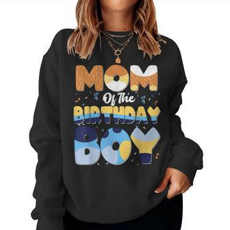 Mom And Dad Birthday Boy Dog Family Matching Women Sweatshirt - Monsterry DE