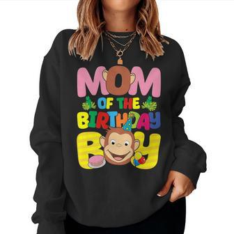 Mom And Dad Birthday Boy Monkey Family Matching Women Sweatshirt - Monsterry AU
