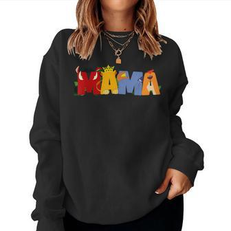 Mom And Dad Mama Of The Birthday Boy Lion Family Matching Women Sweatshirt - Seseable