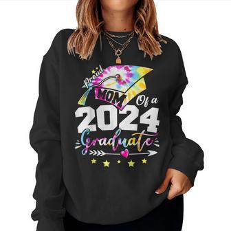 Mom Senior 2024 Proud Mom Of A Class Of 2024 Graduate Mothe Women Sweatshirt - Monsterry