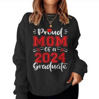 Mom Senior 2024 Proud Mom Of A Class Of 2024 Graduate Women Sweatshirt - Monsterry CA