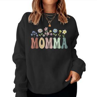 Momma Wildflower Floral Momma Women Sweatshirt - Monsterry UK