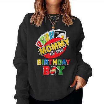 Mommy Of The Birthday Boy Uno Mom Mama 1St Bday Women Sweatshirt - Monsterry UK