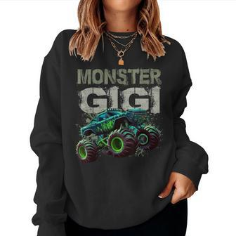 Monster Truck Gigi Family Matching Monster Truck Lovers Women Sweatshirt | Mazezy
