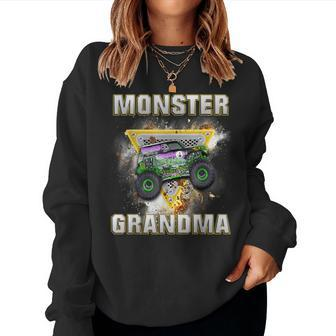 Monster Truck Grandma Monster Truck Are My Jam Truck Lovers Women Sweatshirt - Seseable