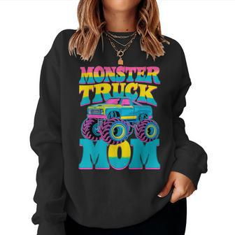 Monster Truck Mom Birthday Party Monster Truck Women Sweatshirt - Thegiftio UK