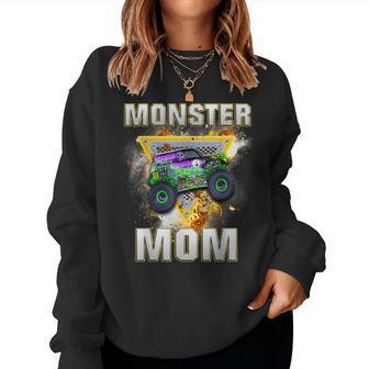 Monster Truck Mom Family Matching Monster Truck Lovers Women Sweatshirt - Seseable