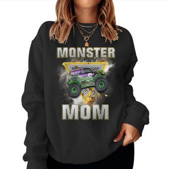 Monster Truck Mom Monster Truck Are My Jam Truck Lovers Women Sweatshirt - Seseable
