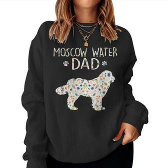 Moscow Water Dad Floral Dog Lover Women Sweatshirt - Monsterry