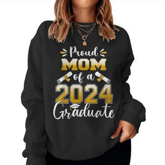 Mother Senior 2024 Proud Mom Of A Class Of 2024 Graduate Women Sweatshirt - Thegiftio UK