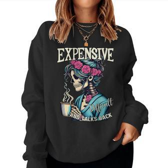 Expensive Difficult And Talks BackOn Back Mom Women Sweatshirt - Monsterry