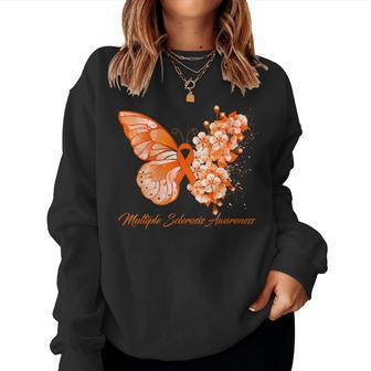 Multiple Sclerosis Awareness Butterflies Men Women Sweatshirt | Mazezy AU