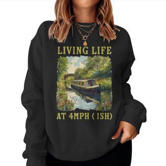 Narrowboat Outfit Idea For & Canal Boating Barge Owner Women Sweatshirt - Thegiftio UK