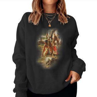 Native American Indian Tribe Tribal Dreamcatcher Indian Land Women Sweatshirt - Thegiftio UK