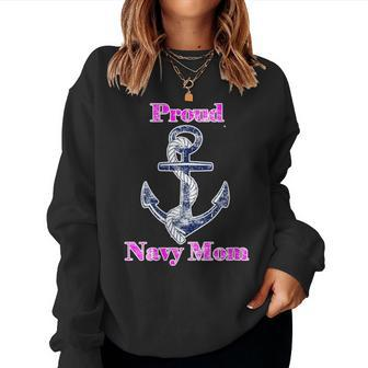 Navy Proud Mom Original Naval Family Navy Women Sweatshirt - Monsterry DE