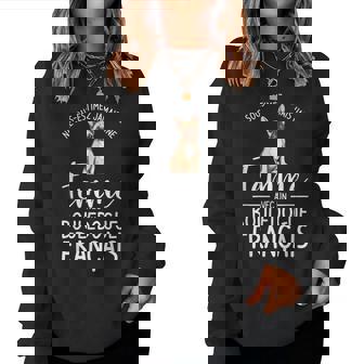 Ne Sous-Estimez Jamais Une Avec Un Bouledogue Français Women Sweatshirt - Cadeauxyz