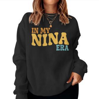 In My Nina Era Groovy Tie Dye Women Sweatshirt - Monsterry AU