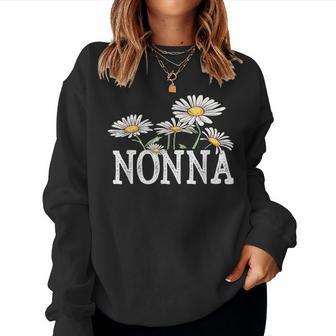 Nonna Floral Chamomile Mother's Day Nonna Women Sweatshirt - Thegiftio UK