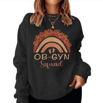 Ob-Gyn Squad Rainbow Gynecologist Ob Gyn Doctor Squad Women Sweatshirt - Monsterry CA