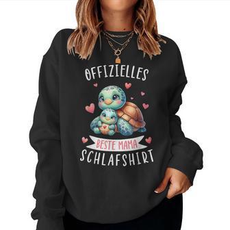 Offizielles Beste Mama Schlaf Muttertag Schildkröte Sweatshirt Frauen - Geschenkecke