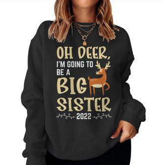 Oh Deer Become Big Sister 2022 Women Sweatshirt - Monsterry AU