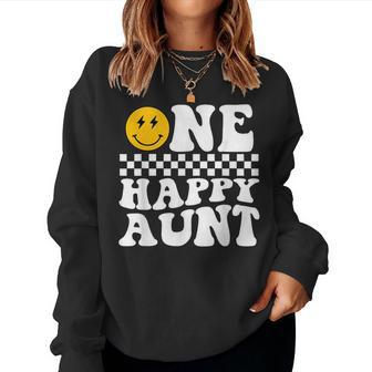 One Happy Dude 1St Birthday One Cool Aunt Family Matching Women Sweatshirt - Thegiftio UK