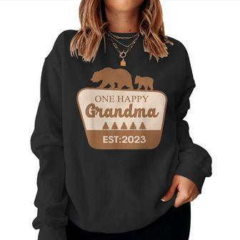 One Happy Grandma Happy Camper Matching Family Birthday Women Sweatshirt - Thegiftio UK