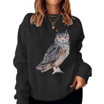 Owl Owls Bird Animal Forest Animals Men Women Sweatshirt - Thegiftio UK